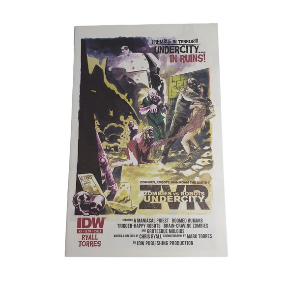 Zombies vs Robots Undercity 3 IDW Comic Book Collector Jun 2011 Bagged Boarded - Picture 1 of 2